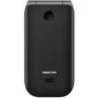 Maxcom MM827 Teléfono Móvil Plegable para Personas Mayores 4G, Botón SOS, Cargador de Escritorio, Teclas Grandes, Negro